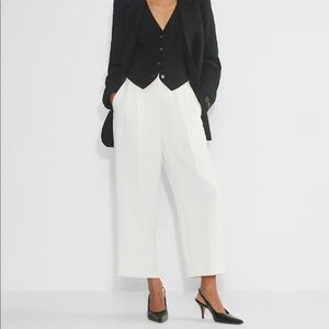 Aritzia Effortless White Trousers